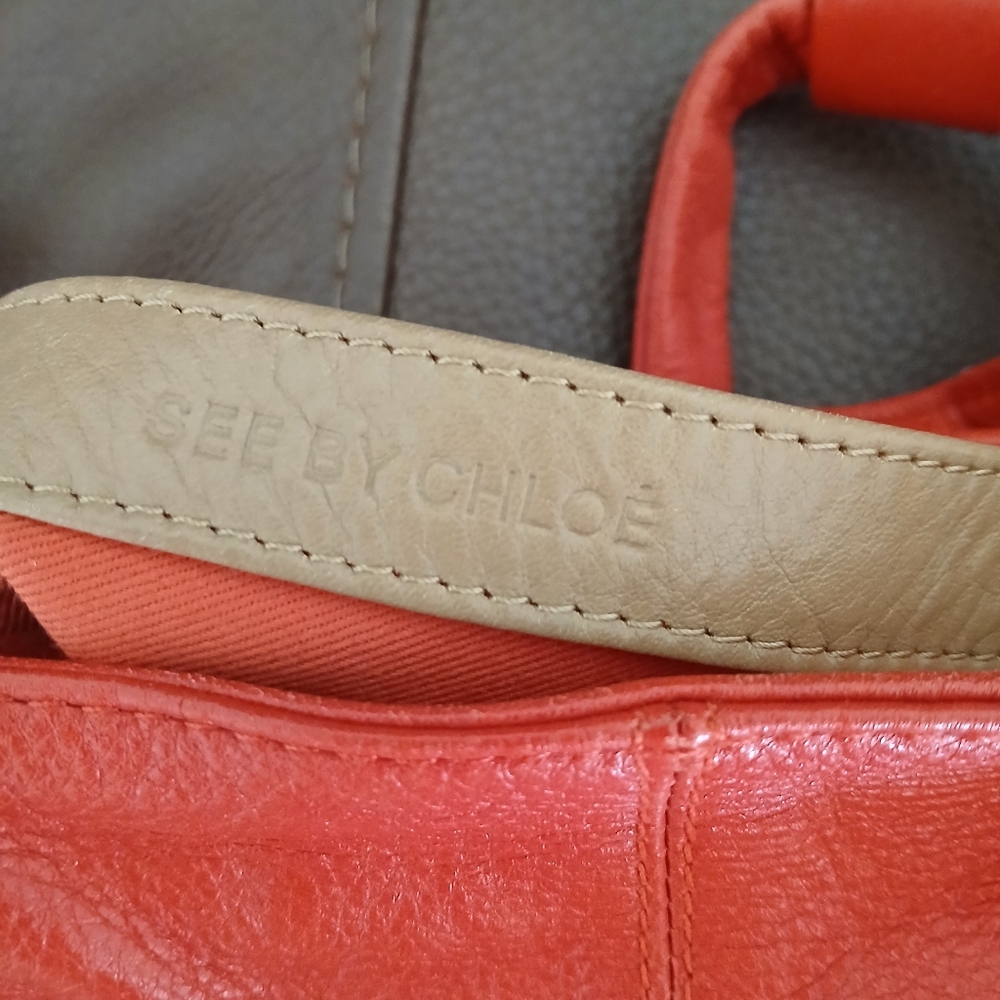 See by Chloe red Mini Leather Cross Body Bag‎ - Picture 6 of 14